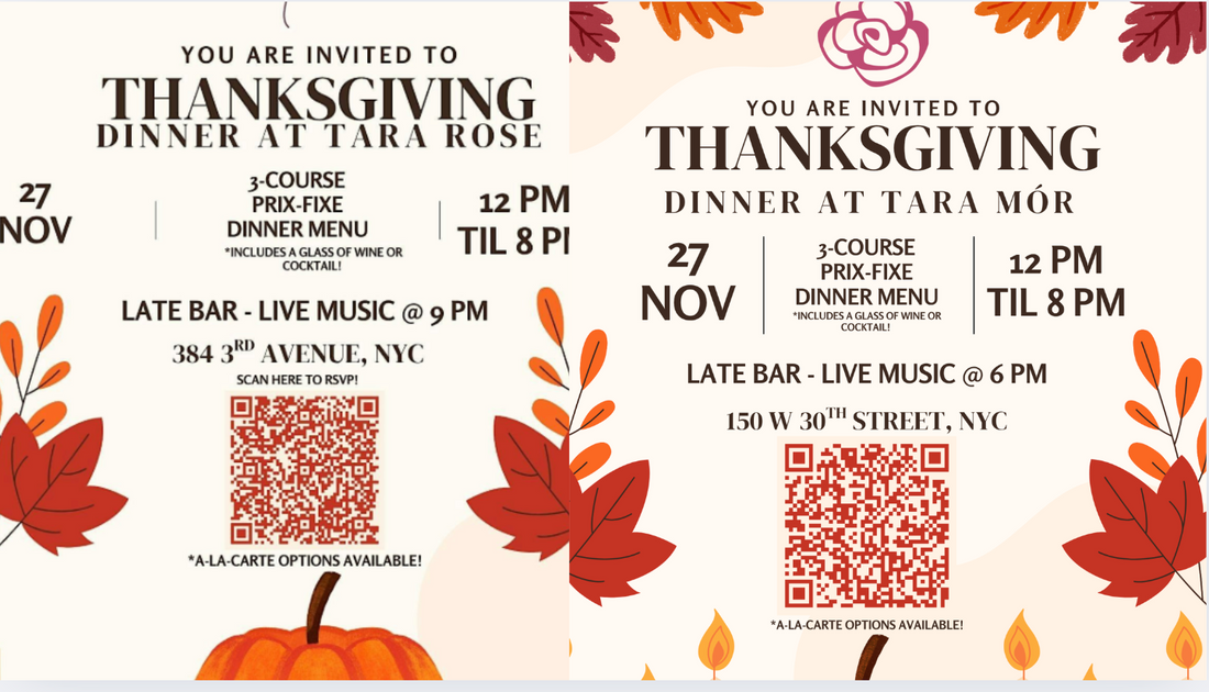 Thanksgiving Dinner NYC 2025: The Ultimate Prix-Fixe Feast at Tara Mor & Tara Rose